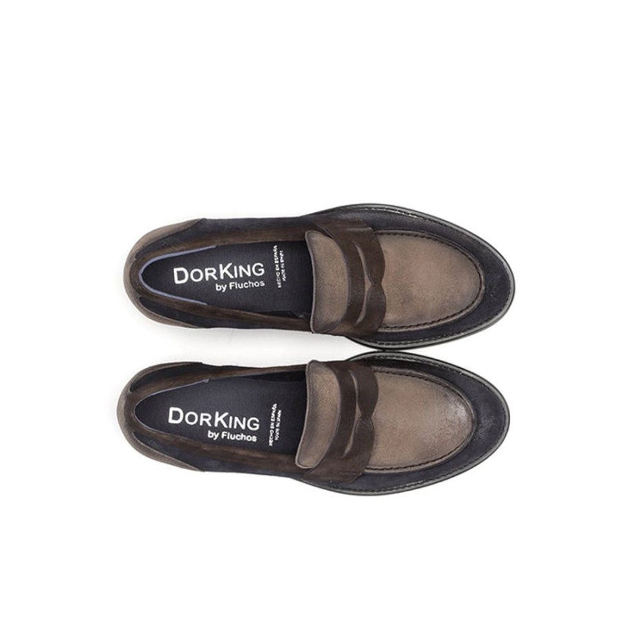 Womens Shoes Dorking | Womens Dorking Harvard Loafer In Crusca