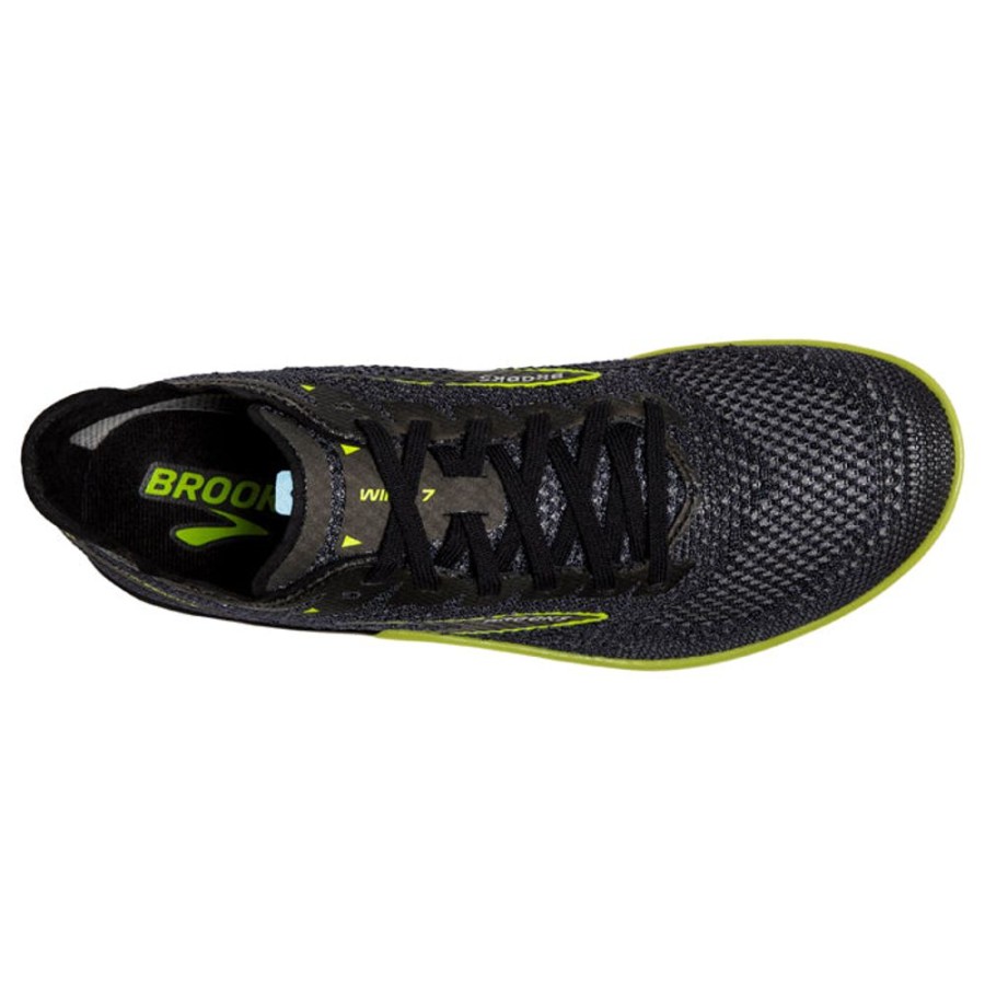 Mens Shoes Brooks Running | Mens Brooks Running Wire 7 Black/Nightlife