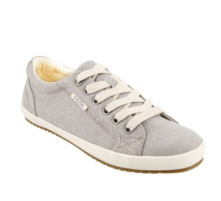 Womens Shoes Taos | Womens Taos Star Grey Wash Canvas