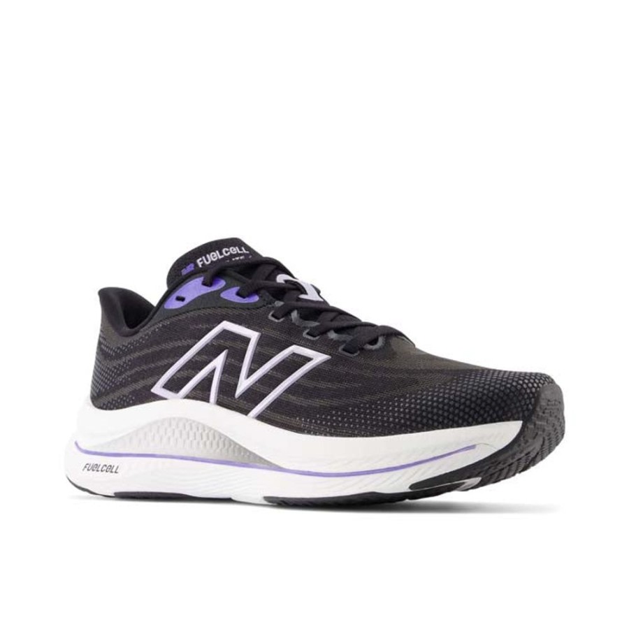 Womens Shoes New Balance | Womens New Balance Fuelcell Walker Elite In Black/Electric Indigo/Grey Violet