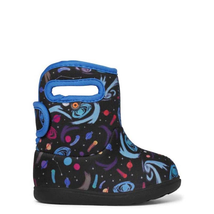 Boys Shoes Bogs | Little Boy Bogs Baby Bog Ii Final Frontier In Black Multi