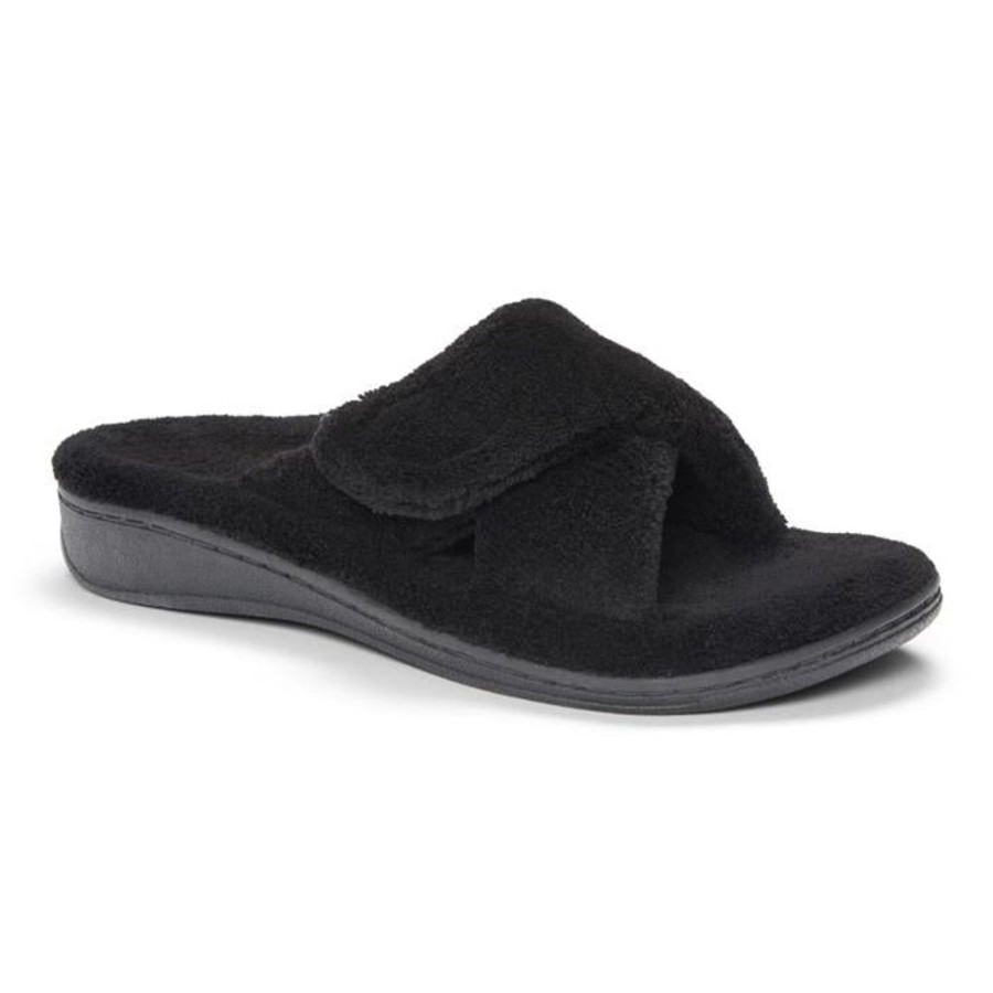 Womens Shoes Vionic | Womens Vionic Relax Slipper Black