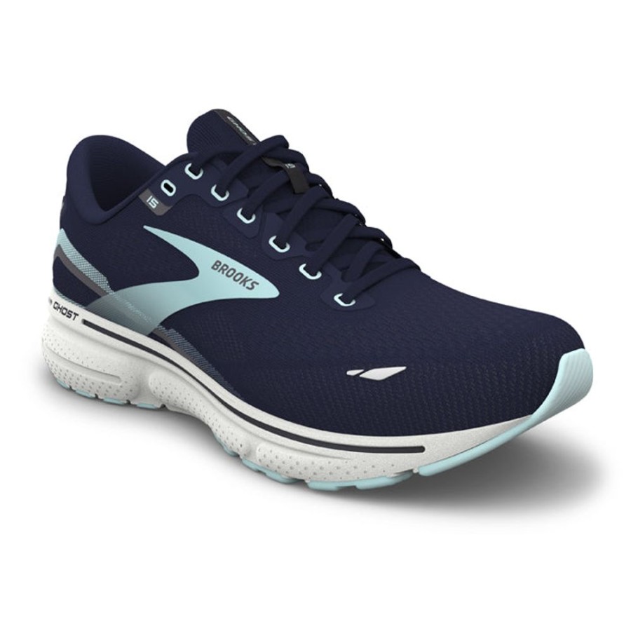 Womens Shoes Brooks Running | Womens Brooks Running Ghost 15 In Peacoat/Pearl/Salt Air