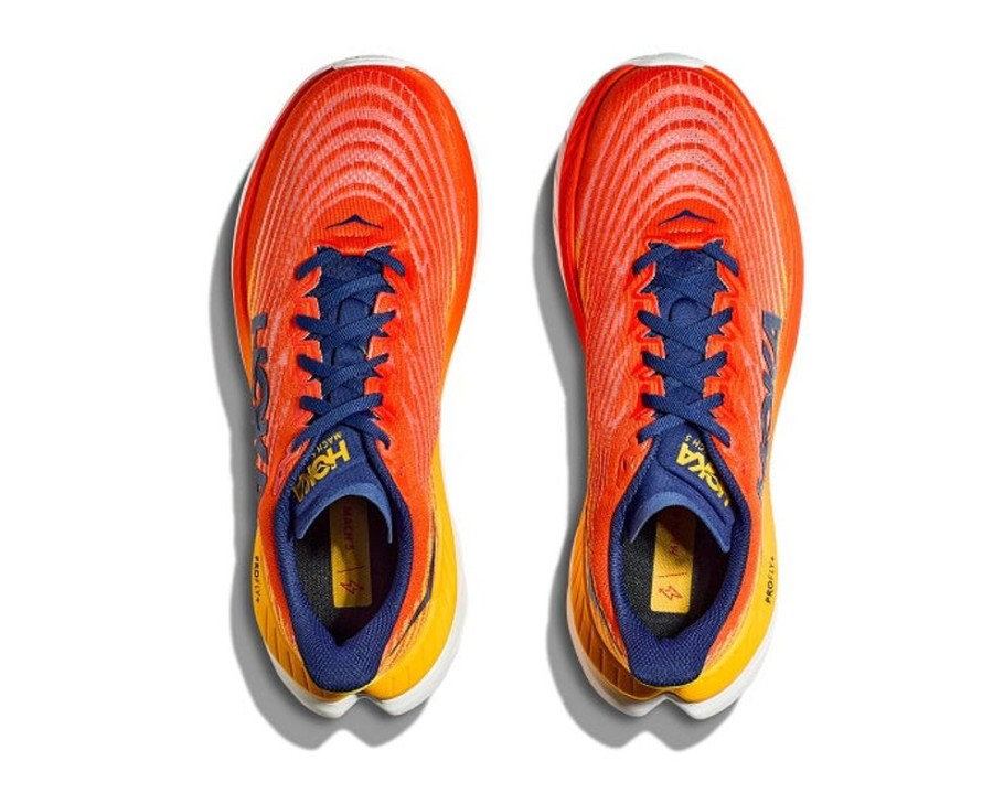 Mens Shoes Hoka | Mens Hoka Mach 5 In Flame/Dandelion