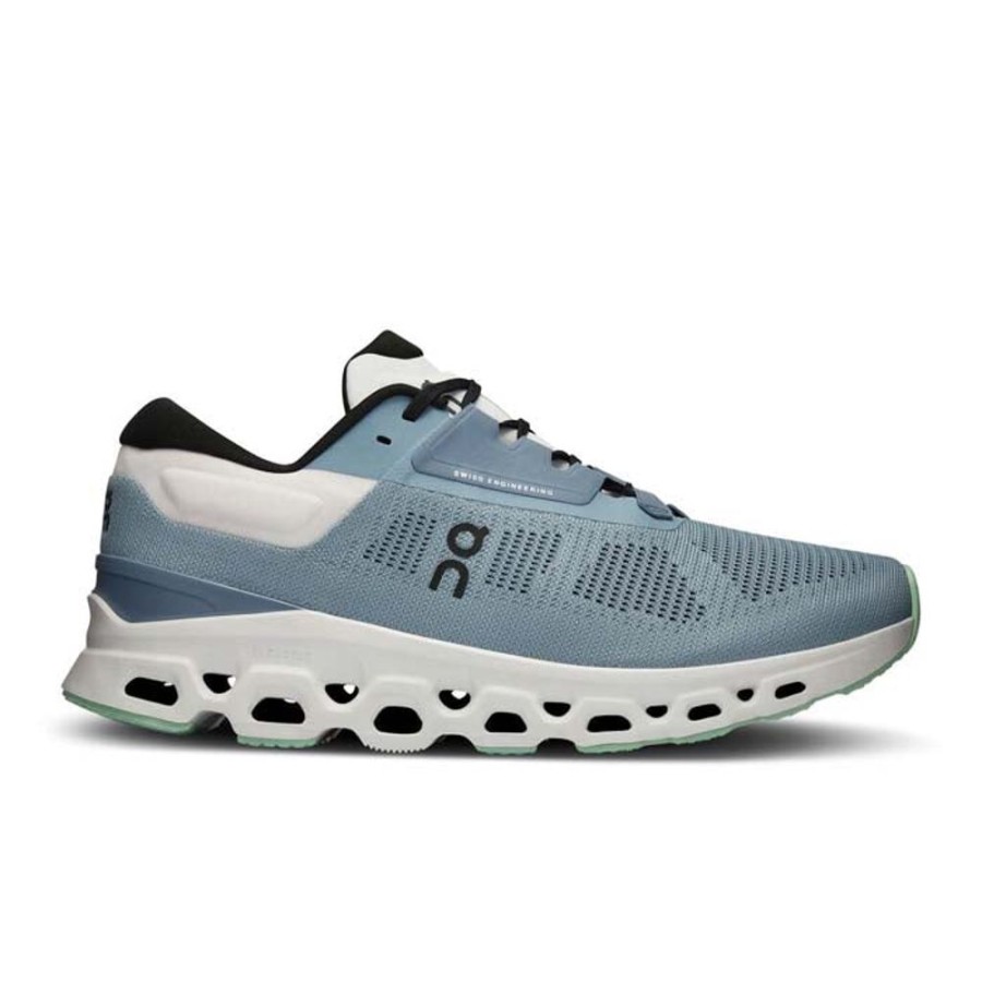 Mens Shoes On Running | Mens On Running Cloudstratus 3 In Wash/Metal