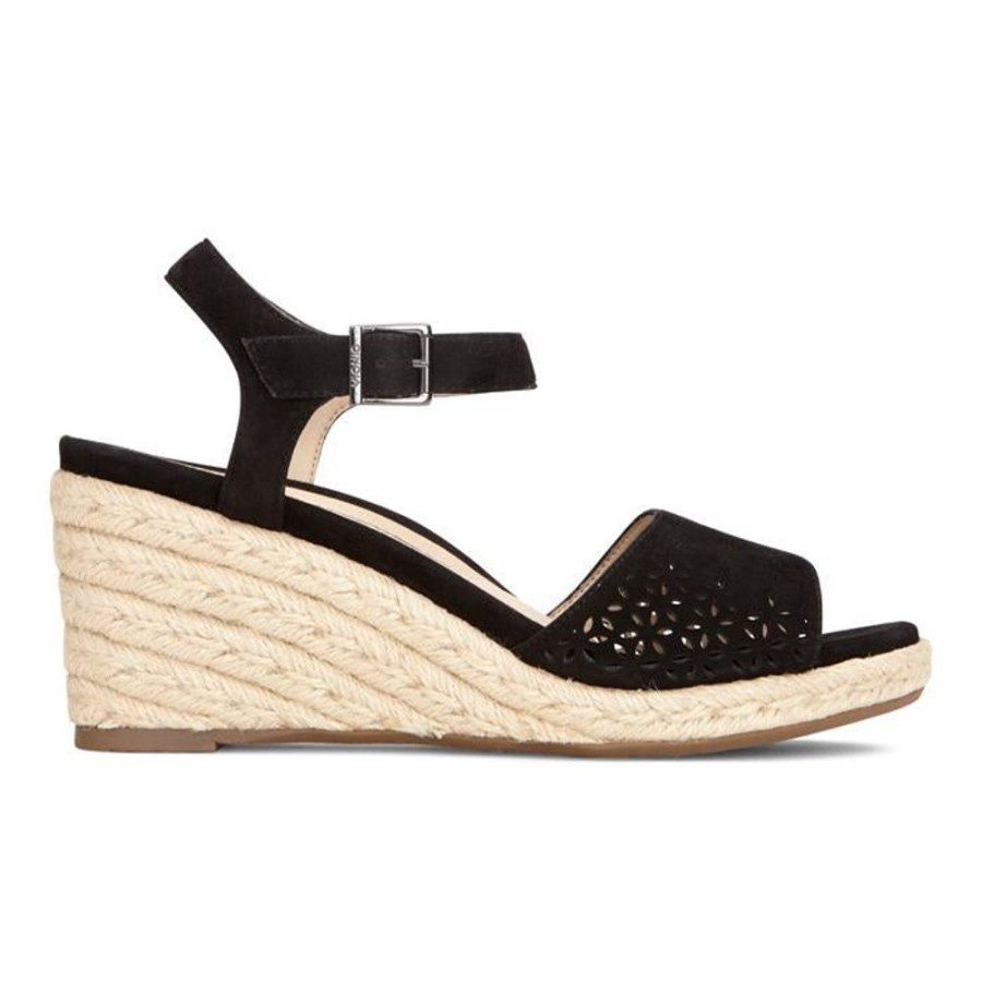 Womens Shoes Vionic | Womens Vionic Ariel Wedge Sandal Black