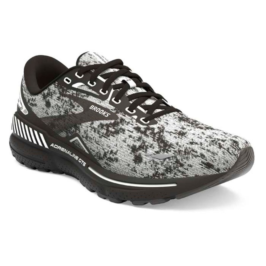 Womens Shoes Brooks Running | Womens Brooks Running Adrenaline Gts 23 In White/Grey/Black