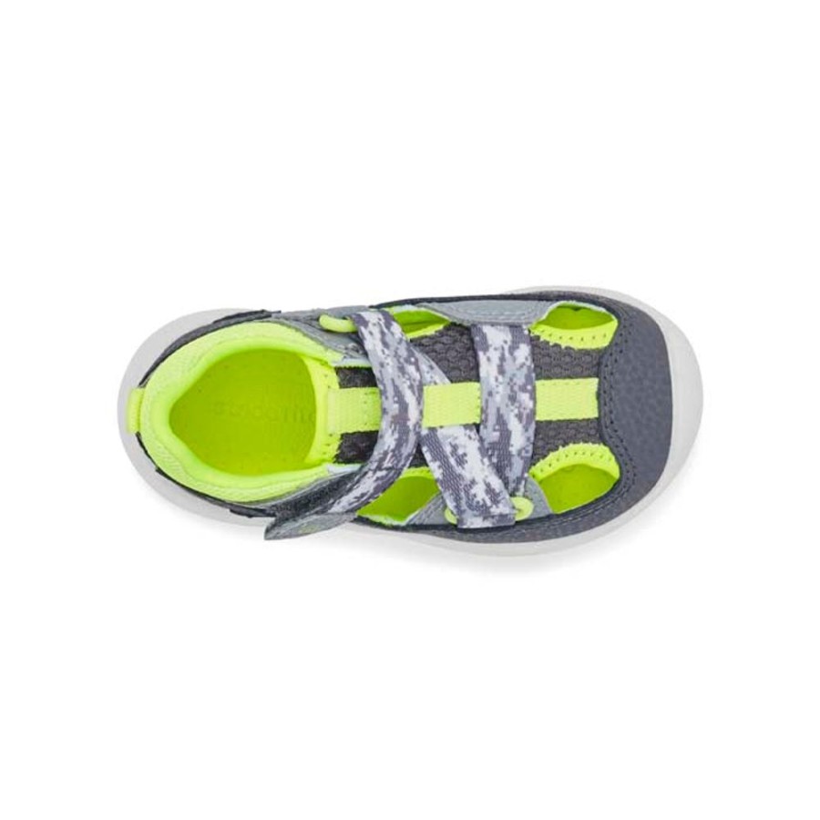 Boys Shoes Stride Rite | Little Boy Stride Rite Srtech Surf In Grey Camo