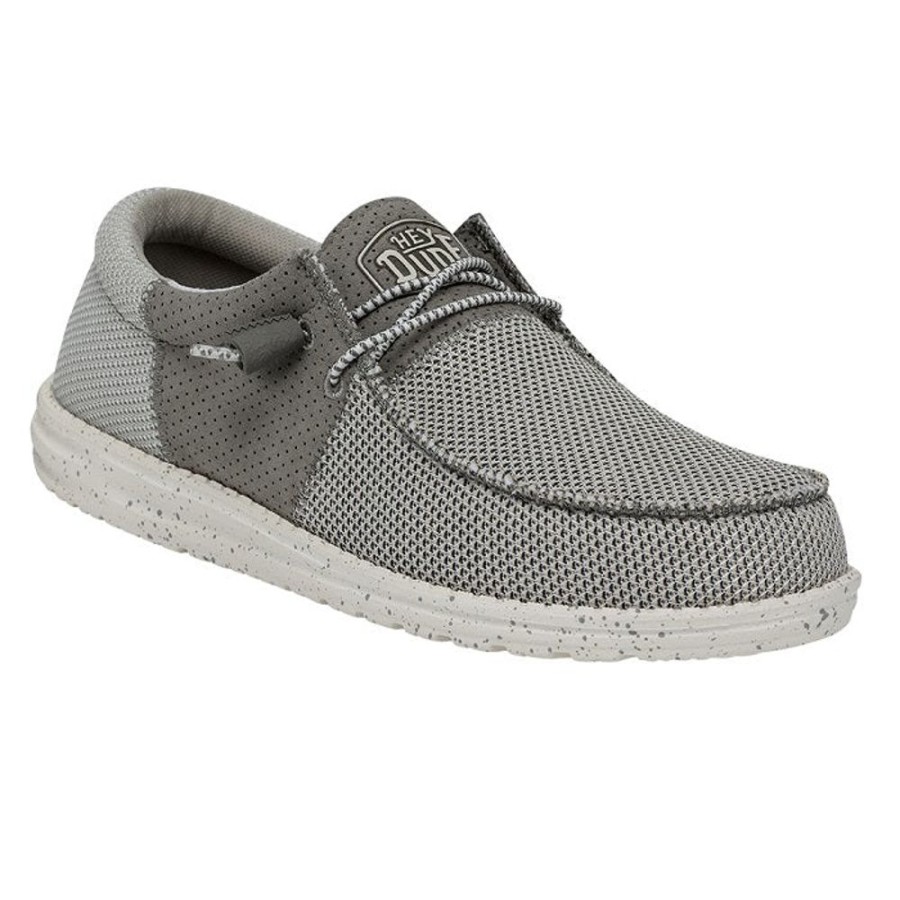 Mens Shoes Hey Dude | Mens Hey Dude Wally Tri In Ash