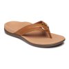 Womens Shoes Vionic | Womens Vionic Aloe Toe Post Sandal Mocha