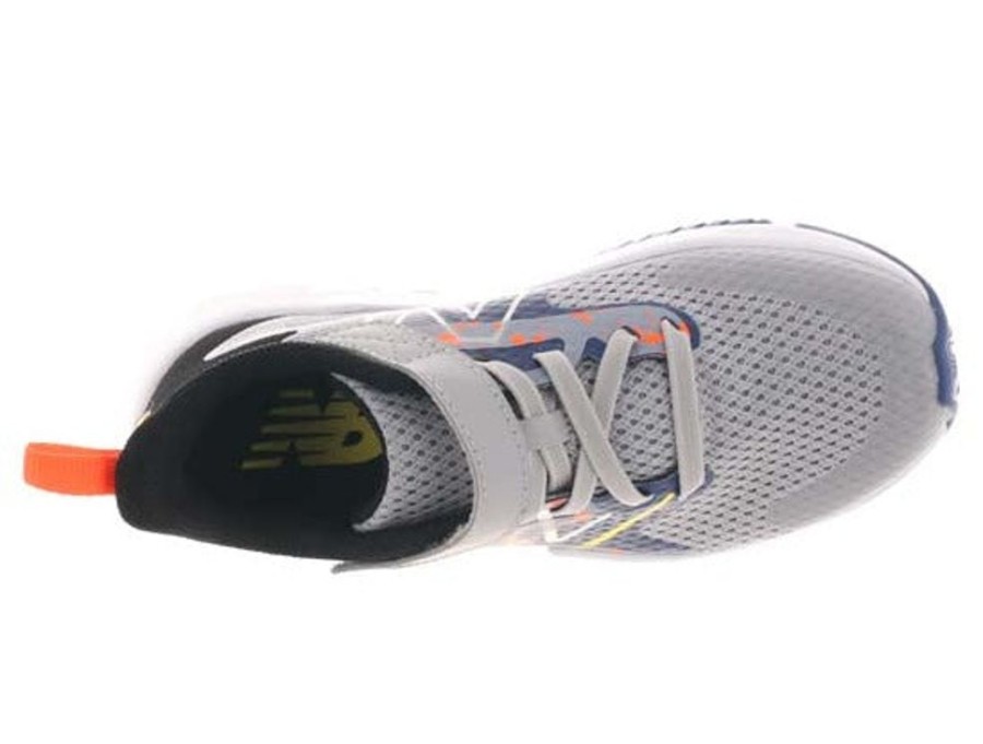 Boys Shoes New Balance | Big Boy New Balance Rave Run V2 A/C In Rain Cloud/Night Sky/Blaze Orange