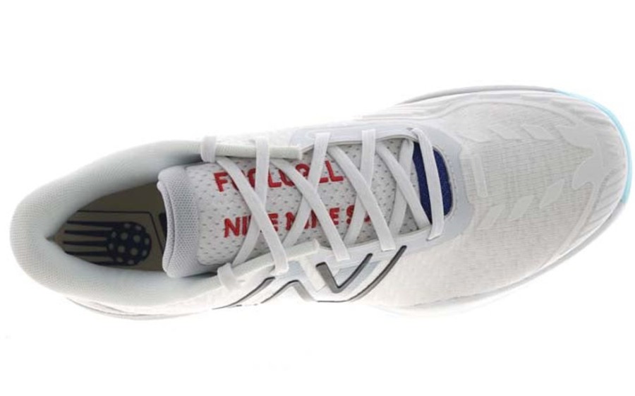 Mens Shoes New Balance | Mens New Balance Fuelcell 996V5 In White/Grey/Team Royal