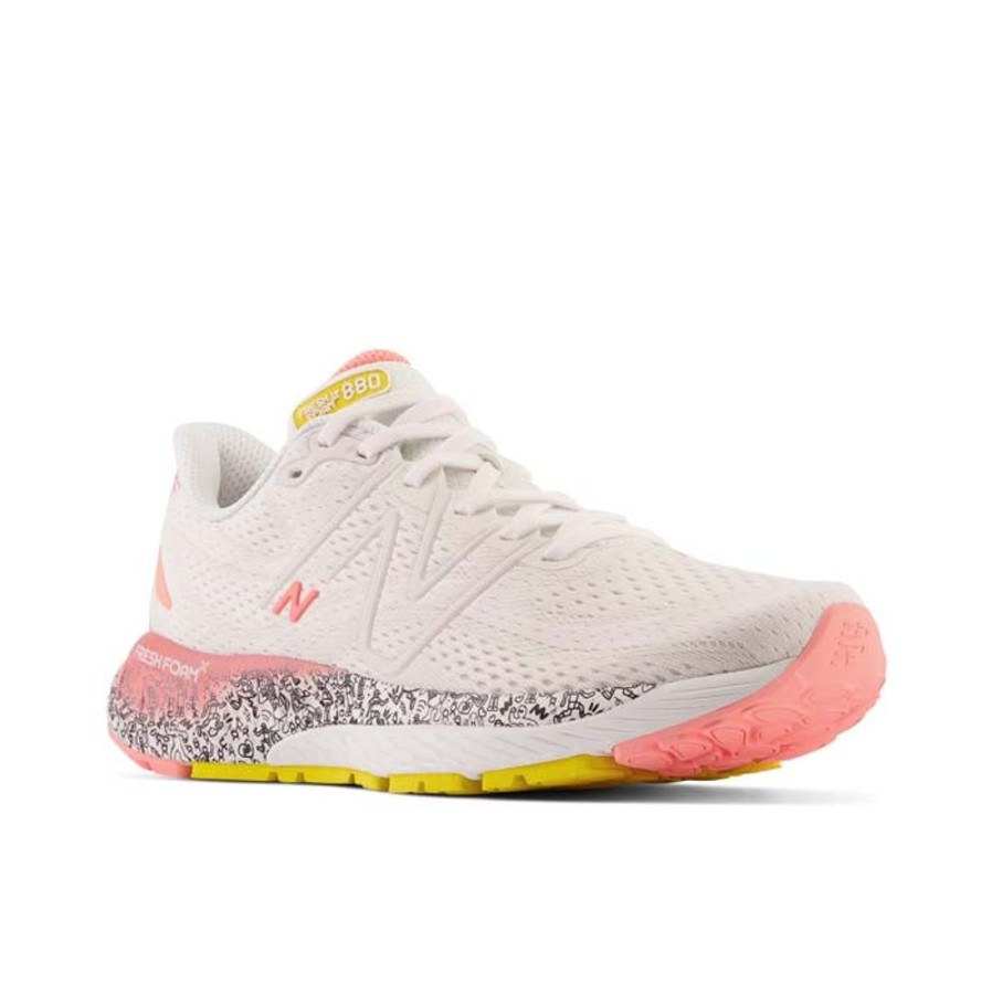 Womens Shoes New Balance | Womens New Balance Fresh Foam 880 V13 In White/Grapefruit