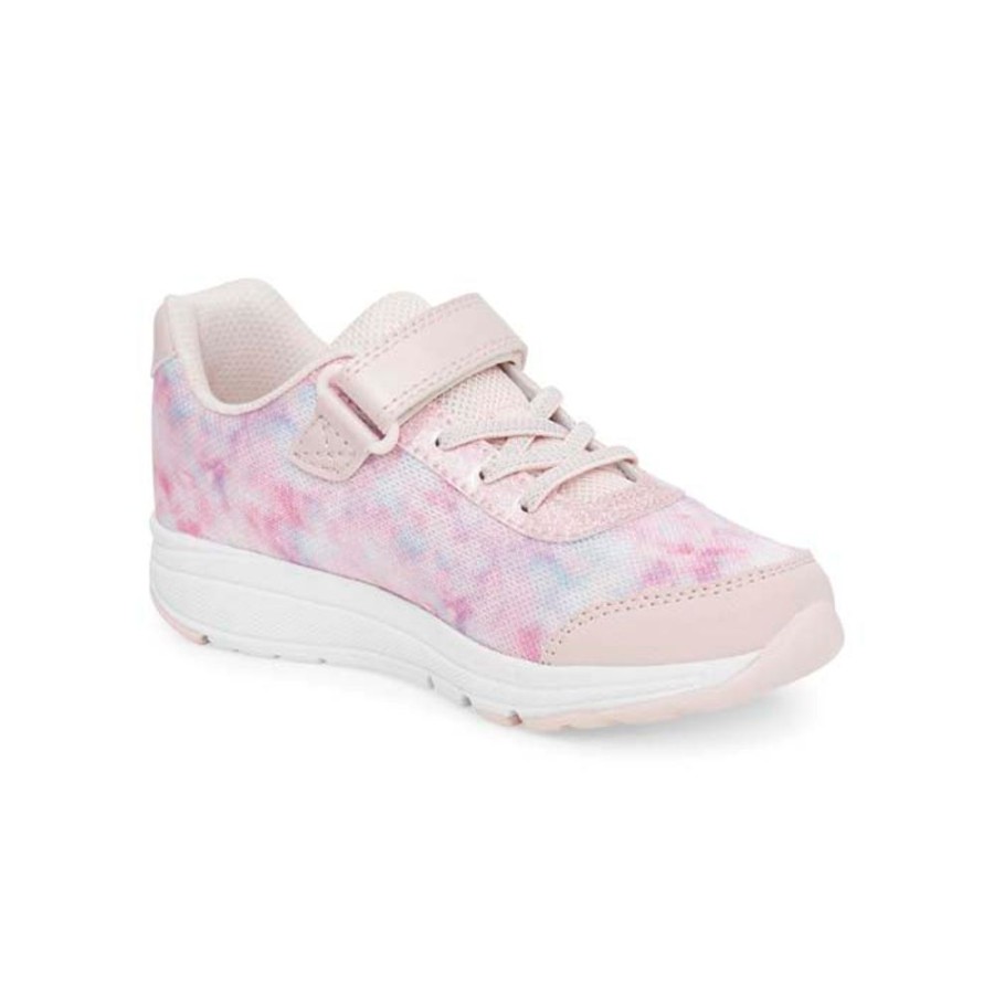 Girls Shoes Stride Rite | Big Girl Stride Rite Lighted Glimmer In Blush