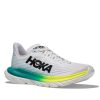 Womens Shoes Hoka | Womens Hoka Mach 5 In White/Blue Glass