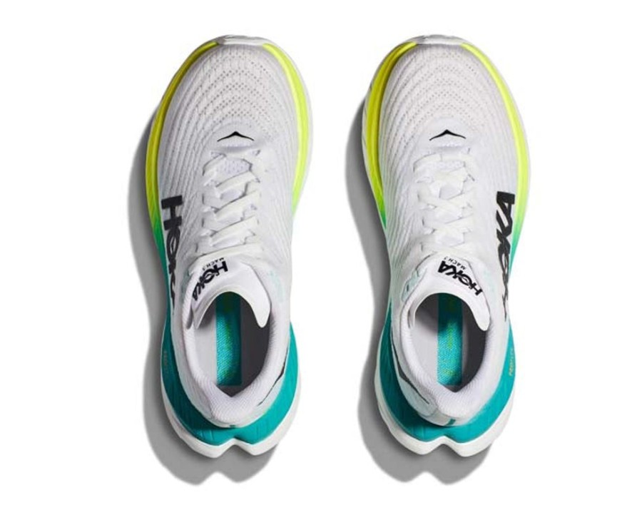 Womens Shoes Hoka | Womens Hoka Mach 5 In White/Blue Glass