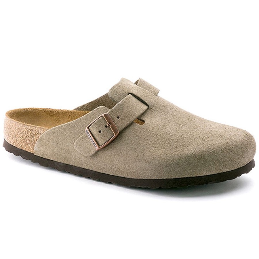 Womens Shoes Birkenstock | Womens Birkenstock Boston Soft Footbed In Taupe