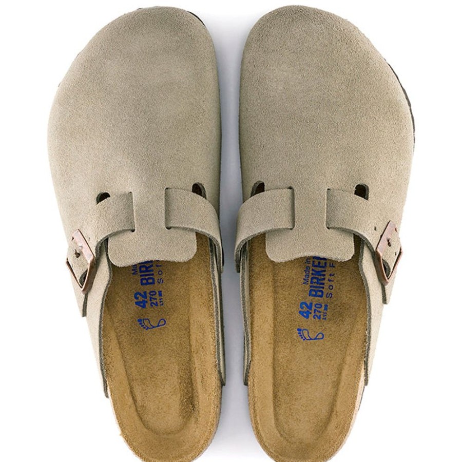 Womens Shoes Birkenstock | Womens Birkenstock Boston Soft Footbed In Taupe