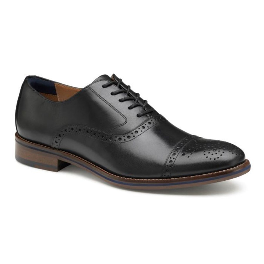 Mens Shoes Johnston & Murphy | Mens Johnston & Murphy Conard 2.0 Cap Toe In Black