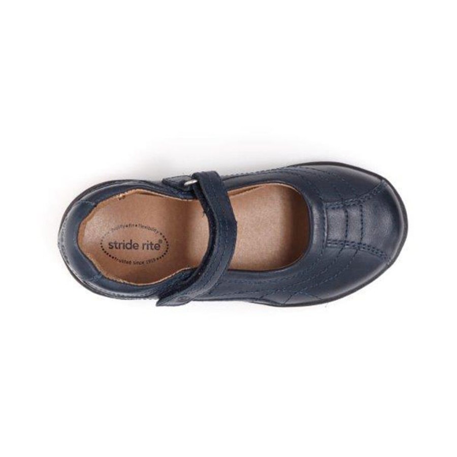 Girls Shoes Stride Rite | Little Girl Stride Rite Claire Mary Jane Navy