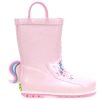 Girls Shoes Western Chief | Big Girl Western Chief Unity Unicorn Rain Boot In Soft Rose