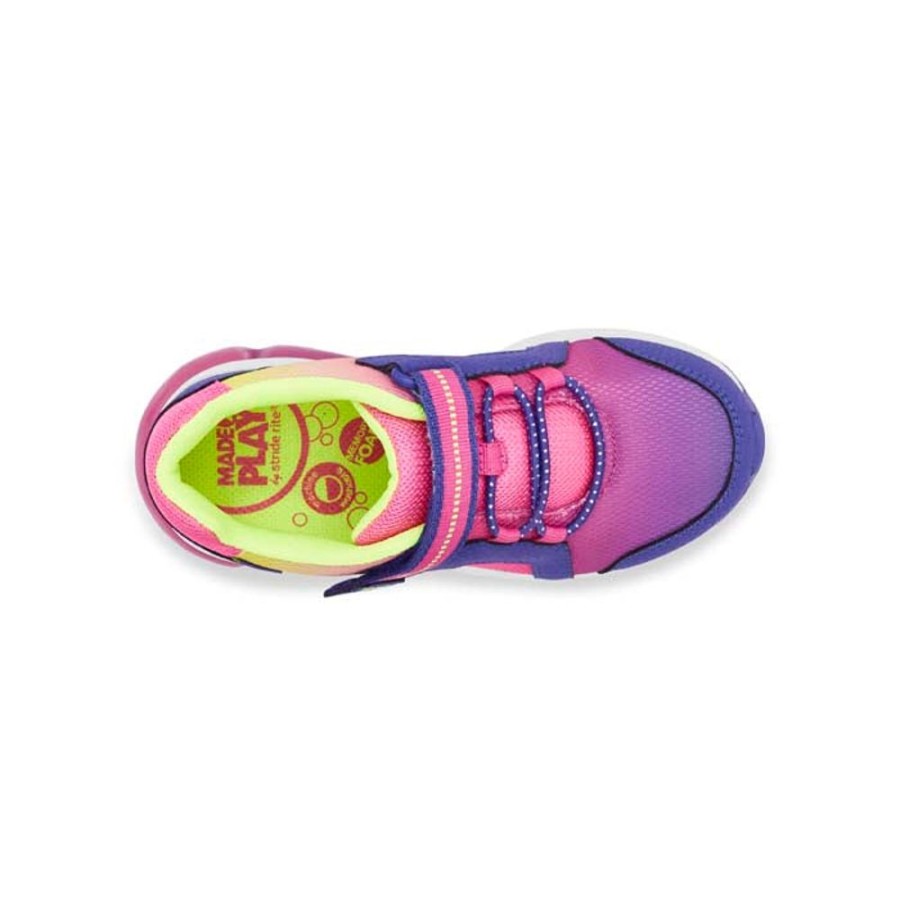 Girls Shoes Stride Rite | Big Girl Stride Rite M2P Lumi Bounce In Tropical Multi