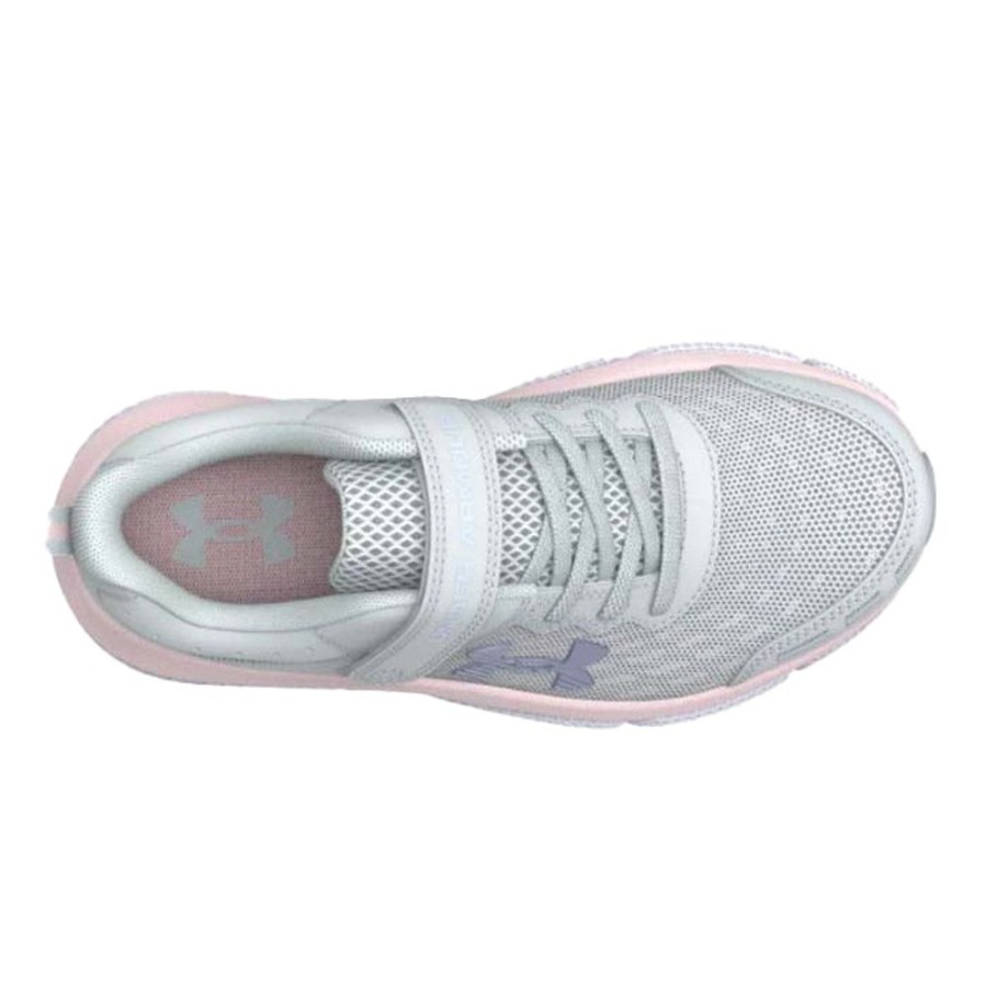 Girls Shoes Under Armour | Big Girl Under Armour Assert 10 Ac In Halo Gray/Pink Sugar/Iridescent