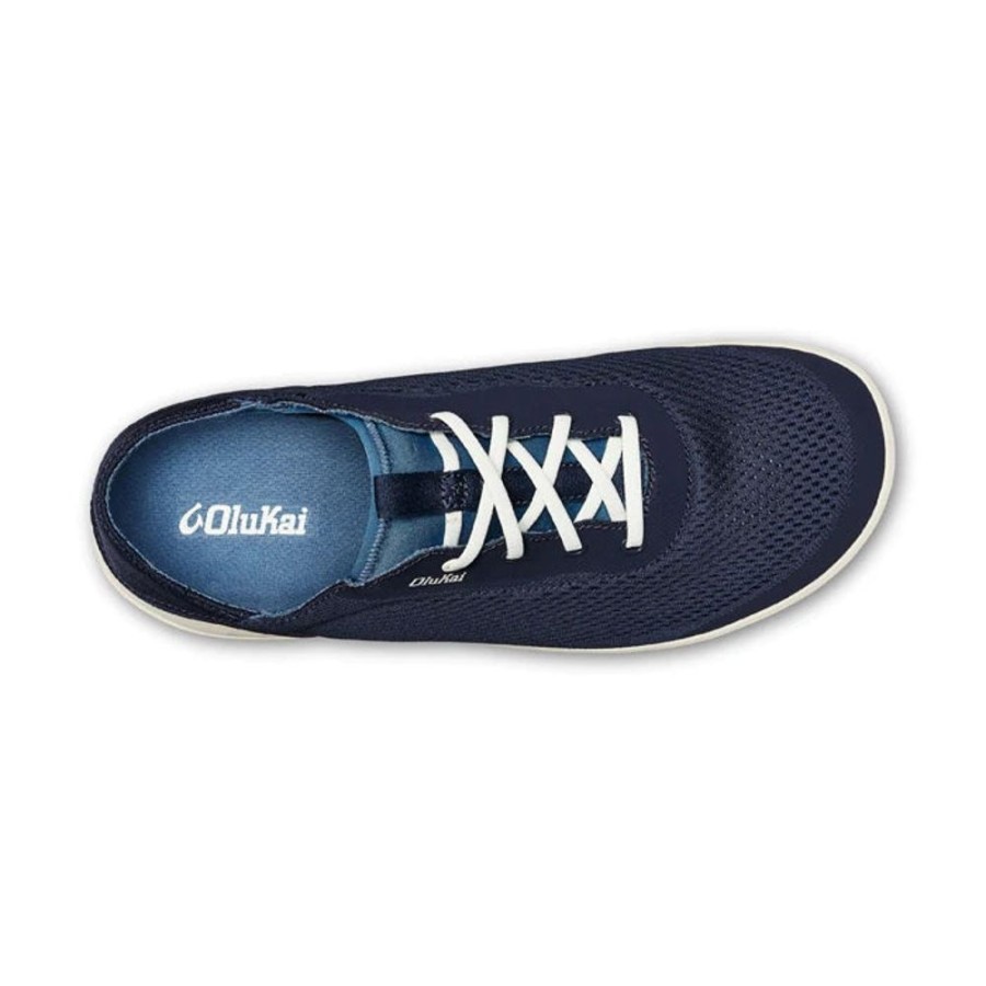 Mens Shoes Olukai | Mens Olukai Moku Pae Trench Blue/Off White