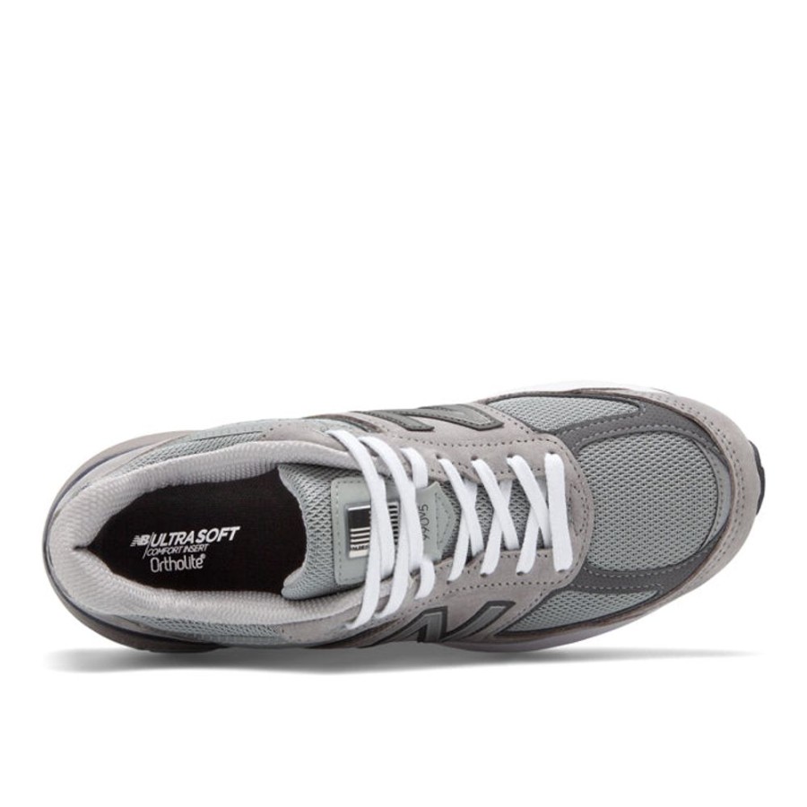 Mens Shoes New Balance | Mens New Balance 990V5 Grey With Castlerock