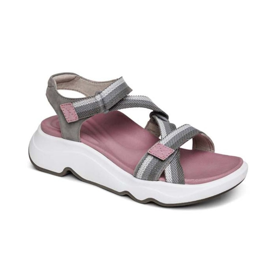 Womens Shoes Aetrex | Womens Aetrex Marz In Grey