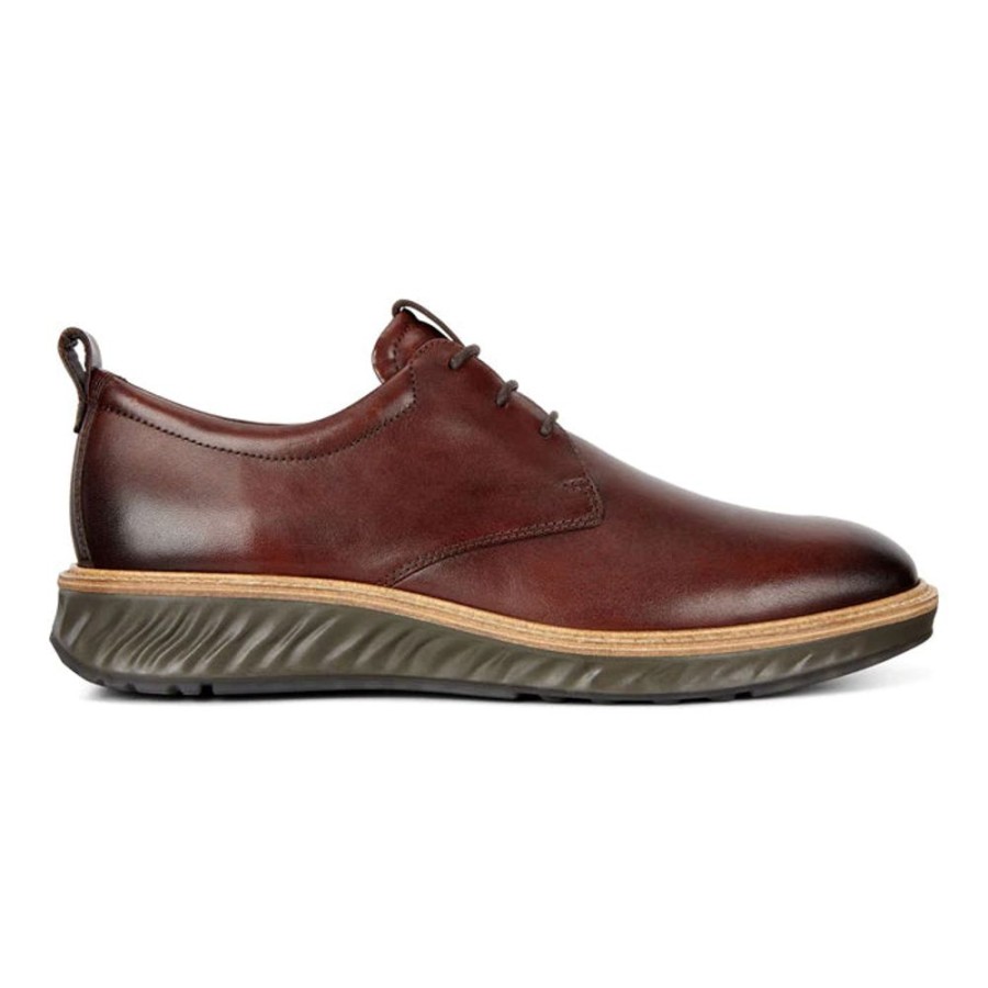 Mens Shoes Ecco | Mens Ecco Hybrid Plain Toe Cognac