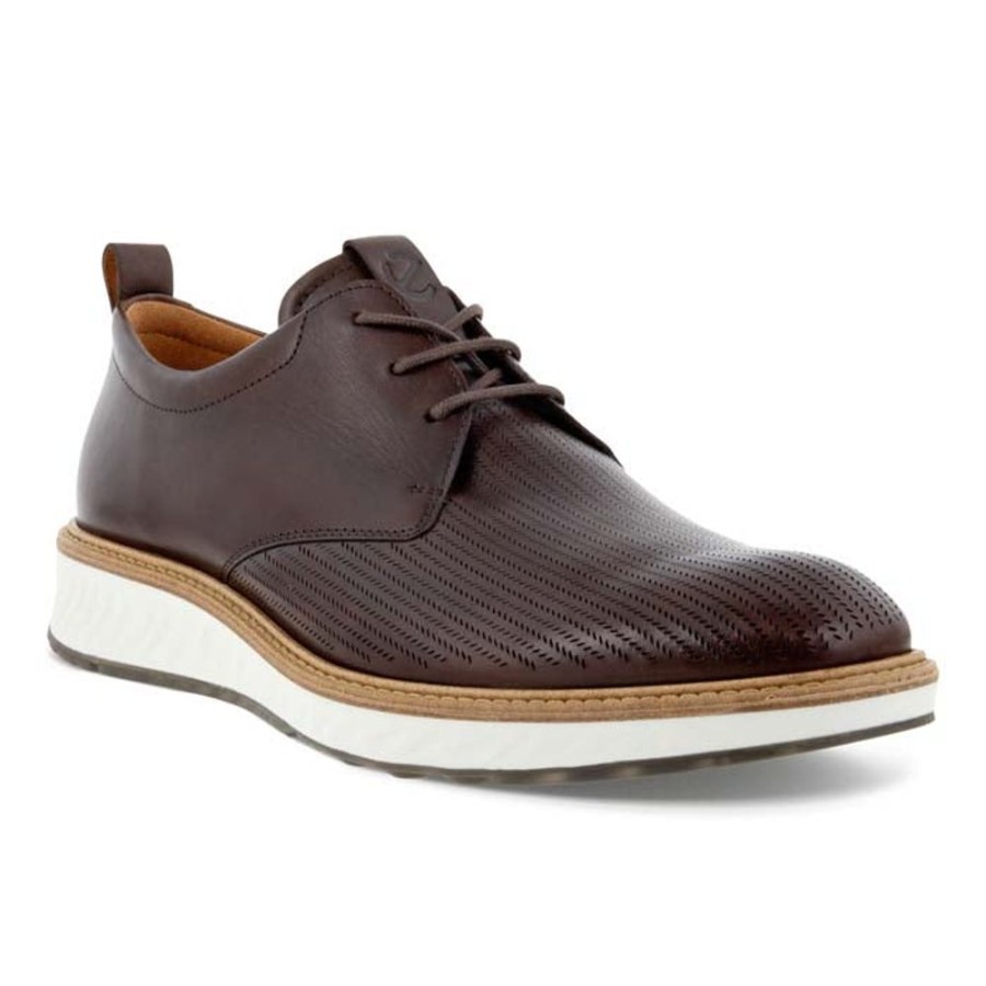 Mens Shoes Ecco | Mens Ecco St 1 Hybrid Perf Toe 2.0 In Cocoa Brown