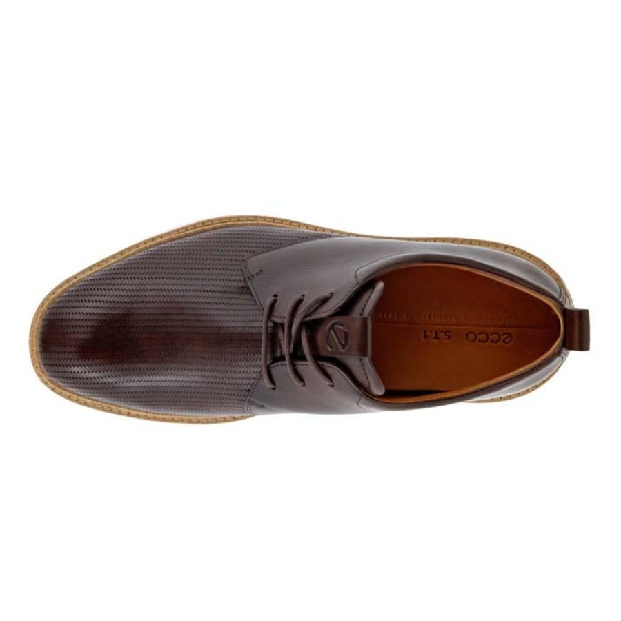 Mens Shoes Ecco | Mens Ecco St 1 Hybrid Perf Toe 2.0 In Cocoa Brown