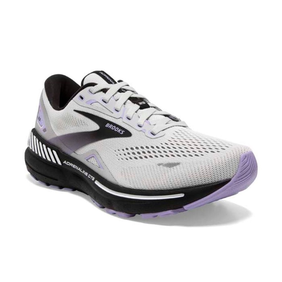 Womens Shoes Brooks Running | Womens Brooks Running Adrenaline Gts 23 In Grey/Black/Purple