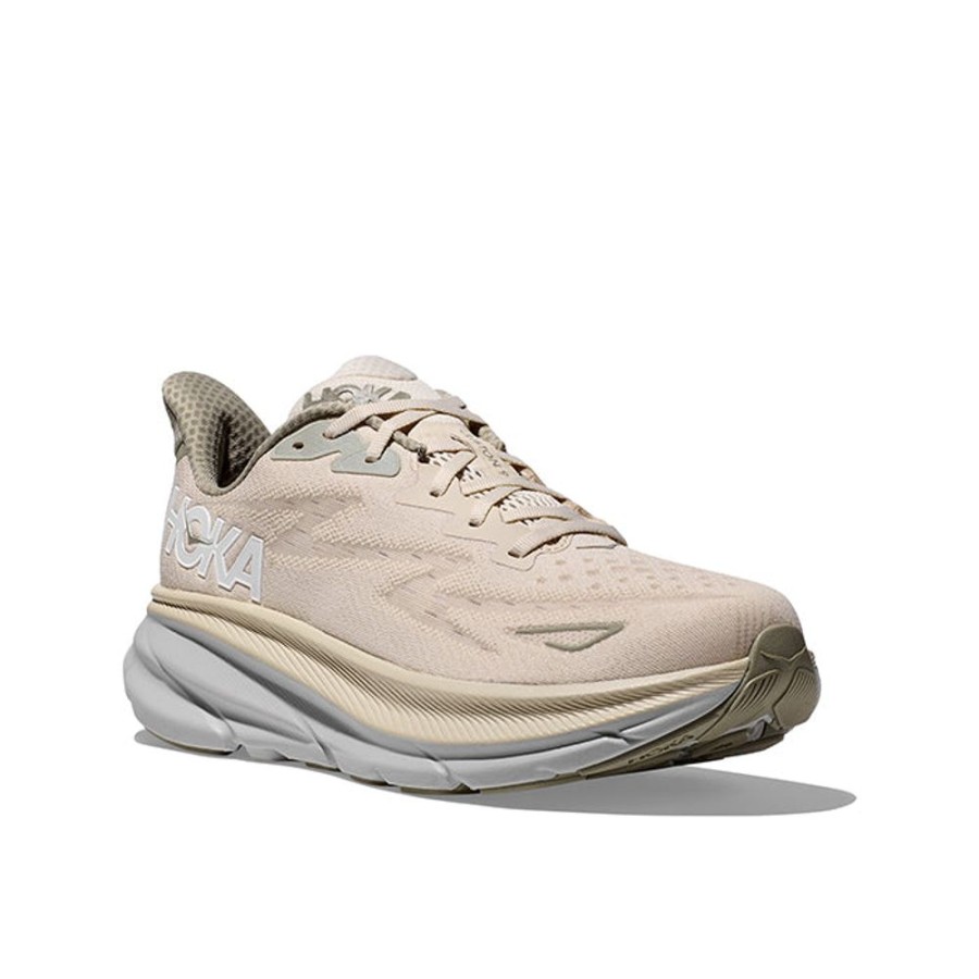 Mens Shoes Hoka | Mens Hoka Clifton 9 In Oat Milk/Barley