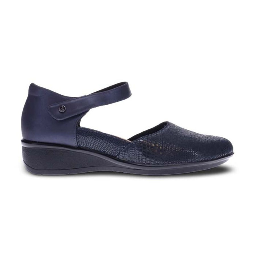 Womens Shoes Revere | Womens Revere Osaka Mj In Saphhire/Navy Lizard