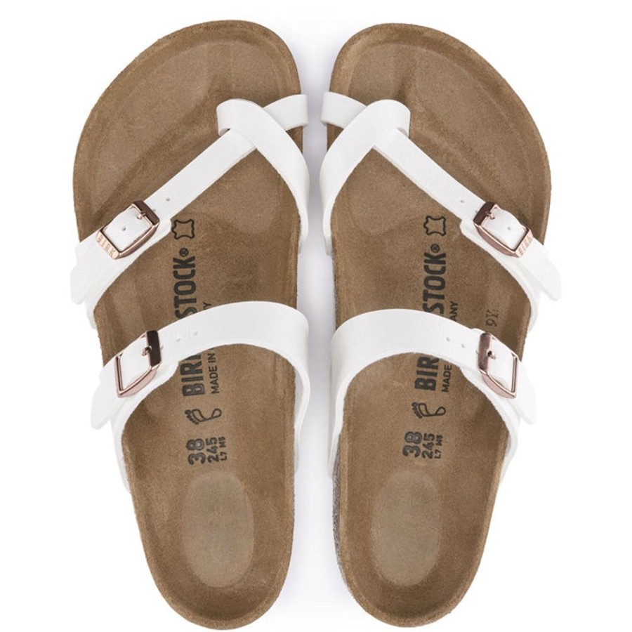 Womens Shoes Birkenstock | Womens Birkenstock Mayari Birkoflor White