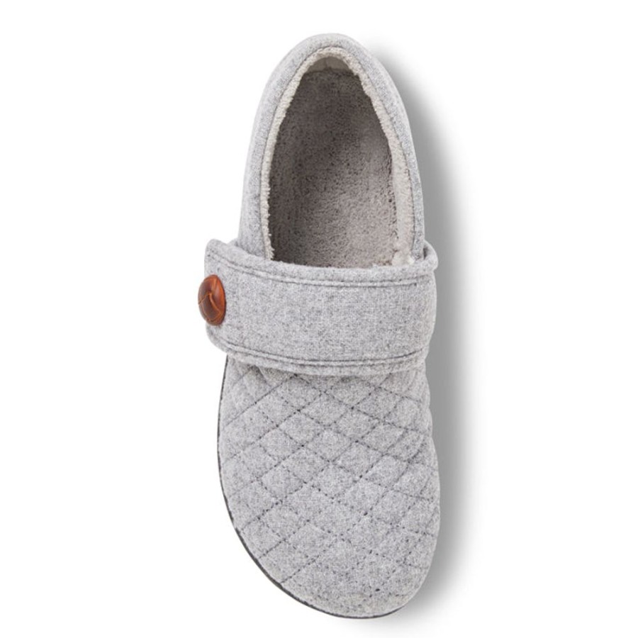 Womens Shoes Vionic | Womens Vionic Jackie Slipper Grey