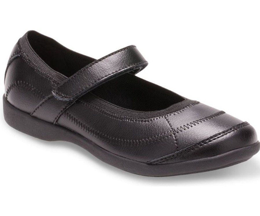 Girls Shoes Hush Puppies | Big Girl Hush Puppies Reese Mary Jane Black