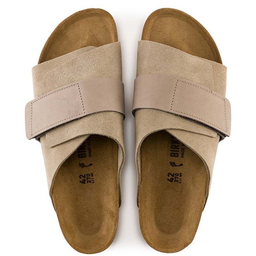 Womens Shoes Birkenstock | Womens Birkenstock Kyoto Suede Narrow In Taupe