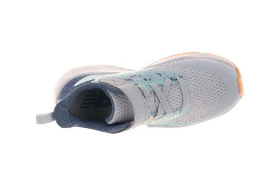 Girls Shoes New Balance | Big Girl New Balance Rave Run V2 A/C In Ice Blue/Bright Cyan/Solar Flare