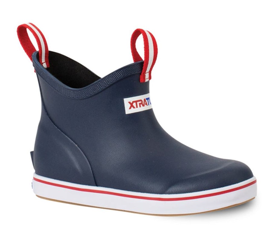 Boys Shoes Xtratuf | Big Boy Xtratuf 6 Inch Ankle Deck Boot Navy