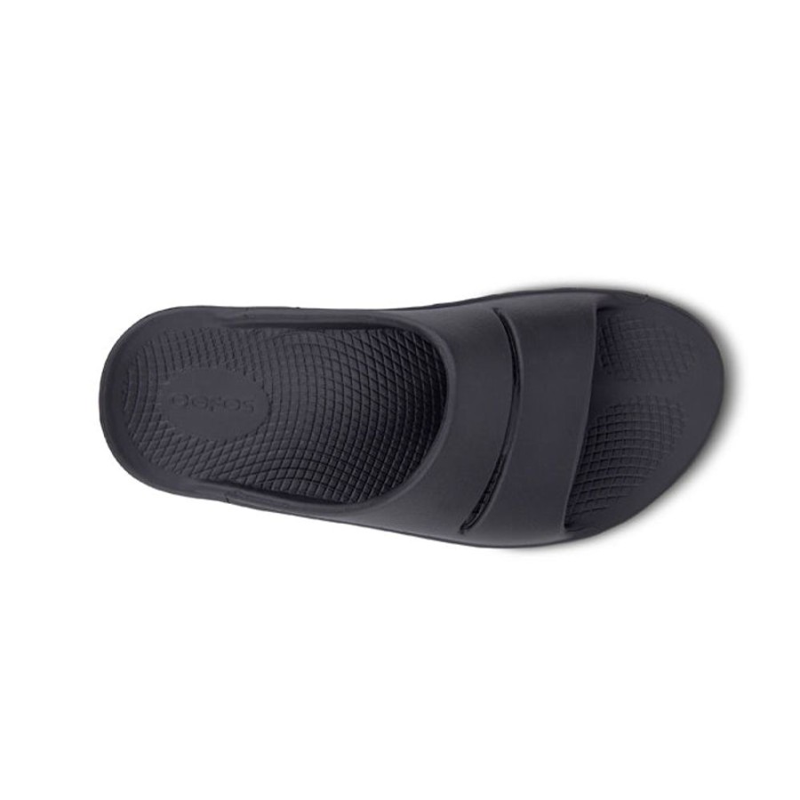 Mens Shoes Oofos | Men'S Oofos Ooahh Slide In Black