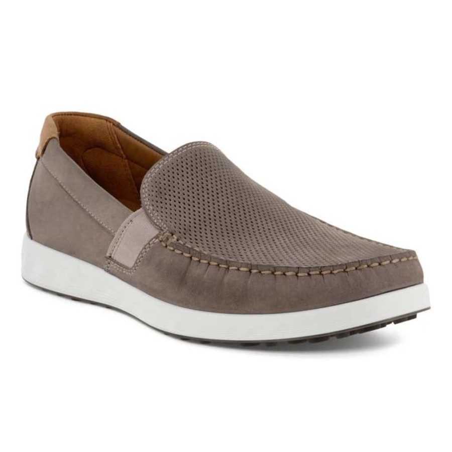 Mens Shoes Ecco | Mens Ecco S Lite Moc Summer In Warm Grey/Cognac