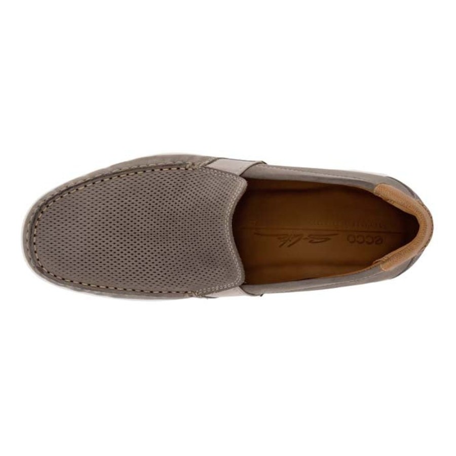 Mens Shoes Ecco | Mens Ecco S Lite Moc Summer In Warm Grey/Cognac