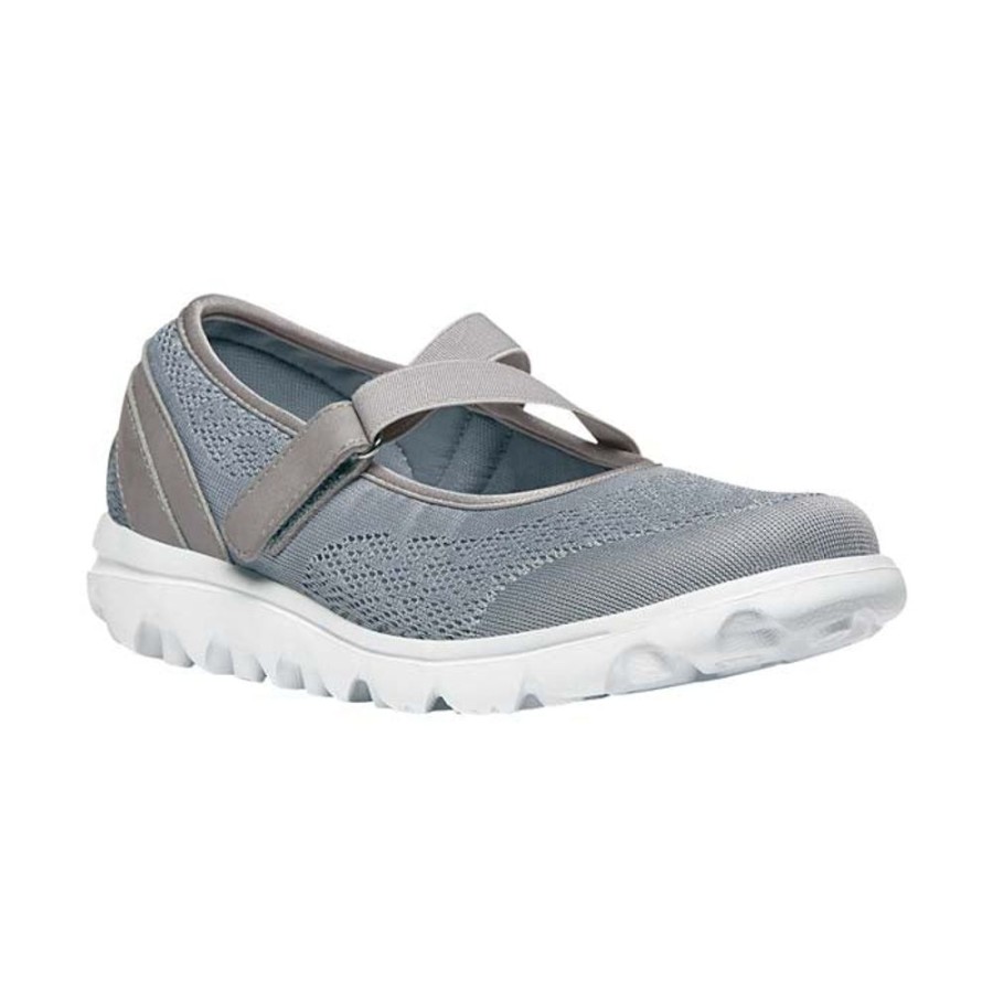 Womens Shoes Propet | Womens Propet Travelactiv Mary Jane In Silver