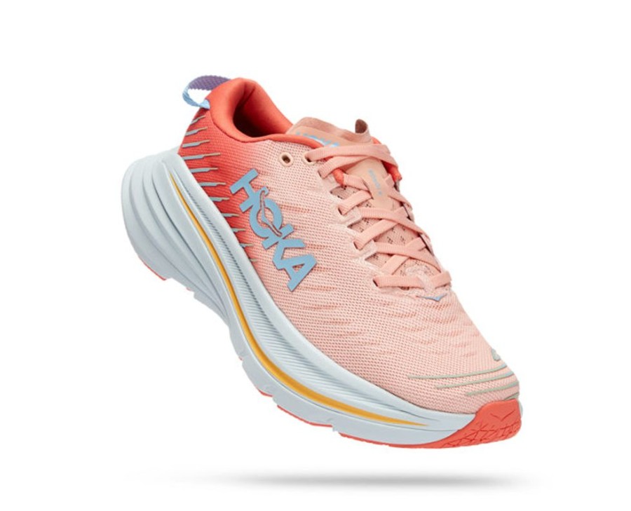 Womens Shoes Hoka | Womens Hoka Bondi X Camellia/Peach Parfait