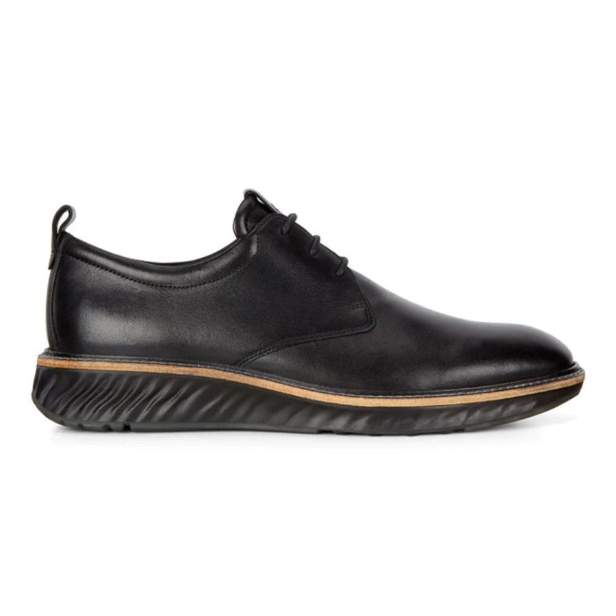 Mens Shoes Ecco | Mens Ecco Hybrid Plain Toe Black