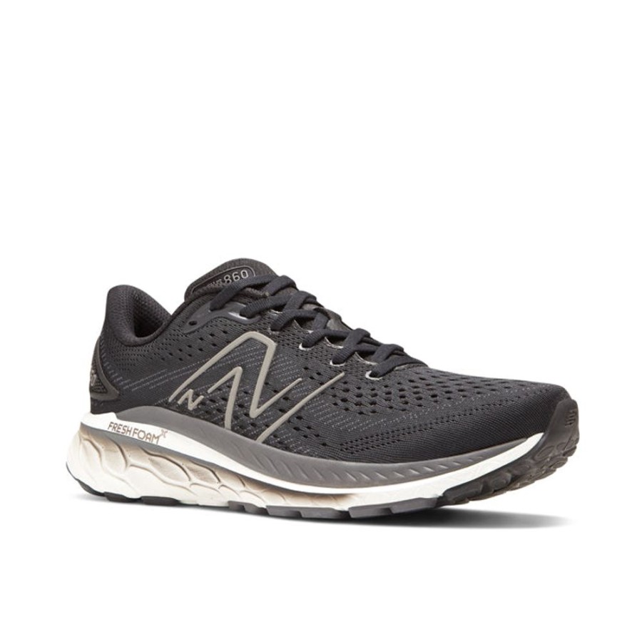 Mens Shoes New Balance | Mens New Balance Fresh Foam 860 V13 In Black/White/Magnet