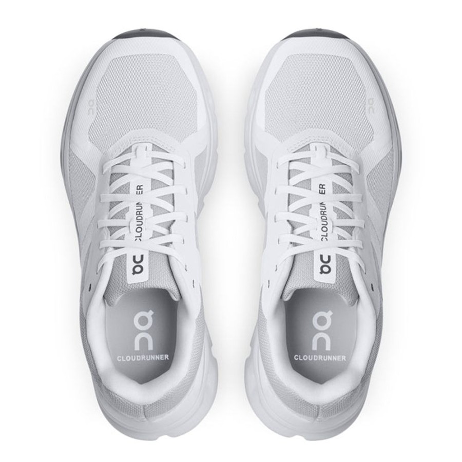 Womens Shoes On Running | Womens On Running Cloudrunner White/Frost